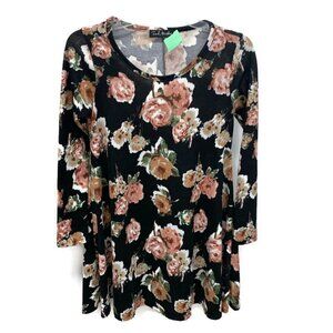 French Atmosphere Floral Tunic, Size S/M